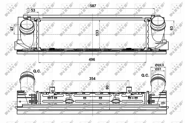 Nrf интеркулер bmw с Разборки