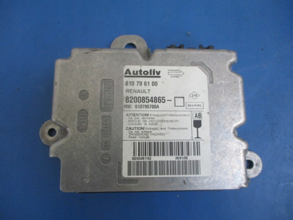 фото №7, Renault clio iii воздуховод подушки безопасности датчик 8200854864 ремни безопасности