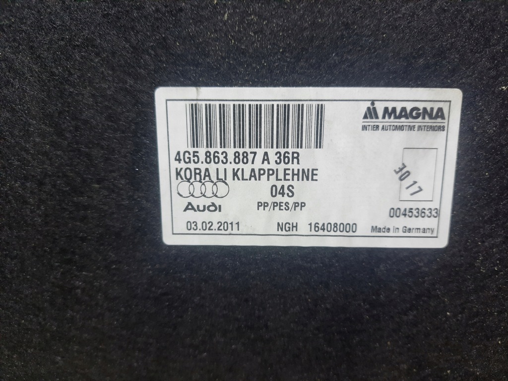 фото №7, Лівий обшивка багажника audi a6 c7 sedan 4g5863887a