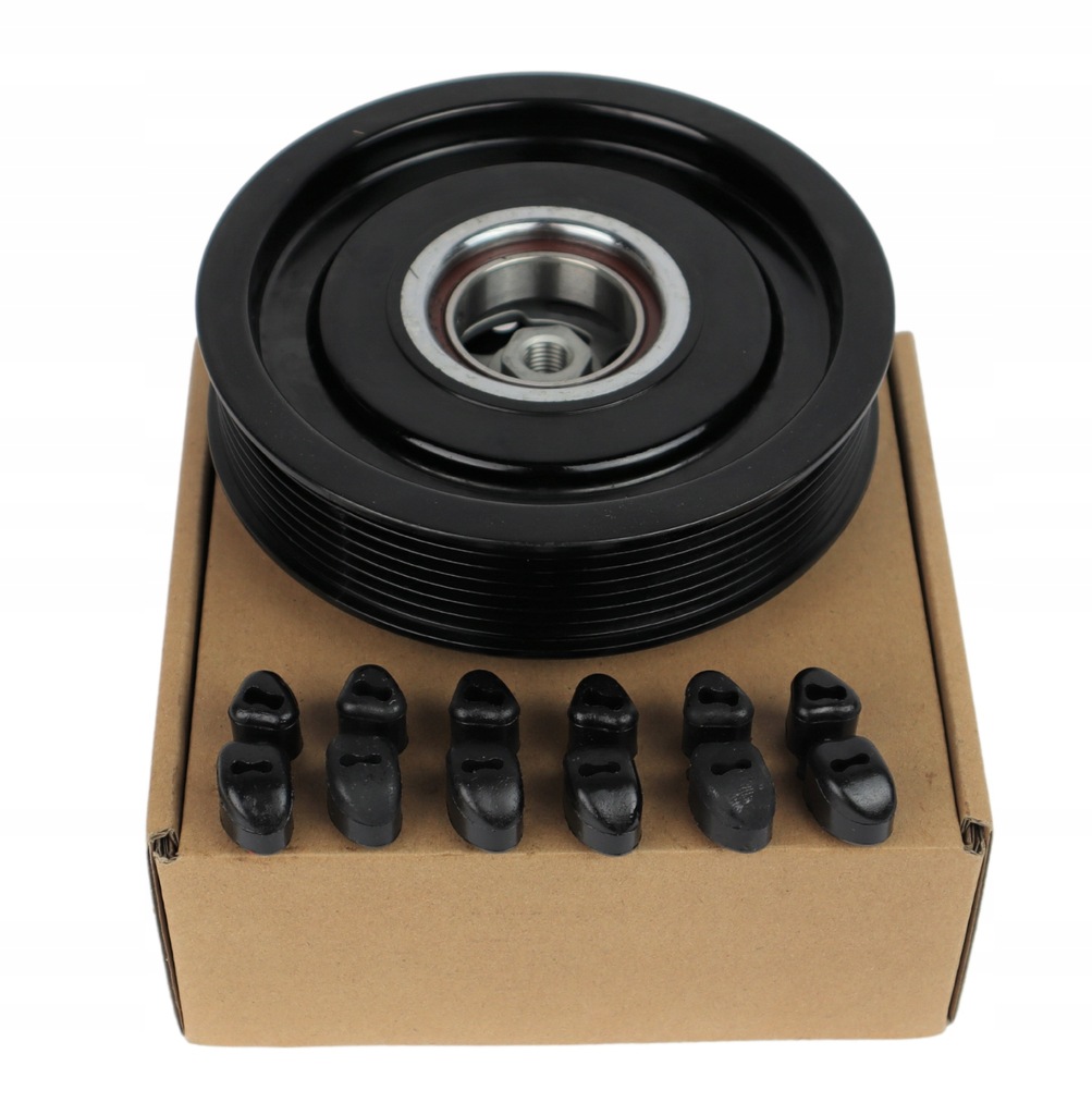 фото №12, Зчеплення повний компресор кондиціонера denso 5se12c 7pk 130mm pa