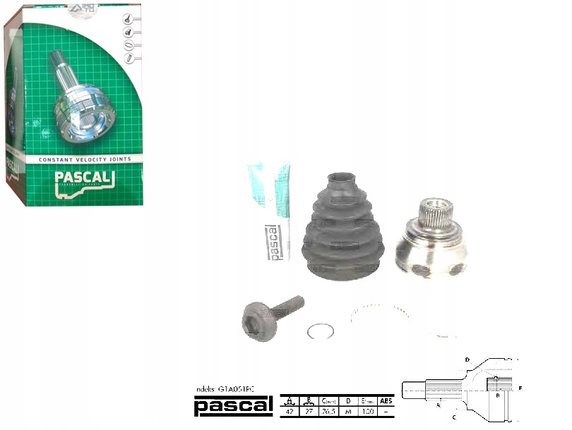 фото №1, Шарнір привідний зовнішній audi a4 a4 allroad a5