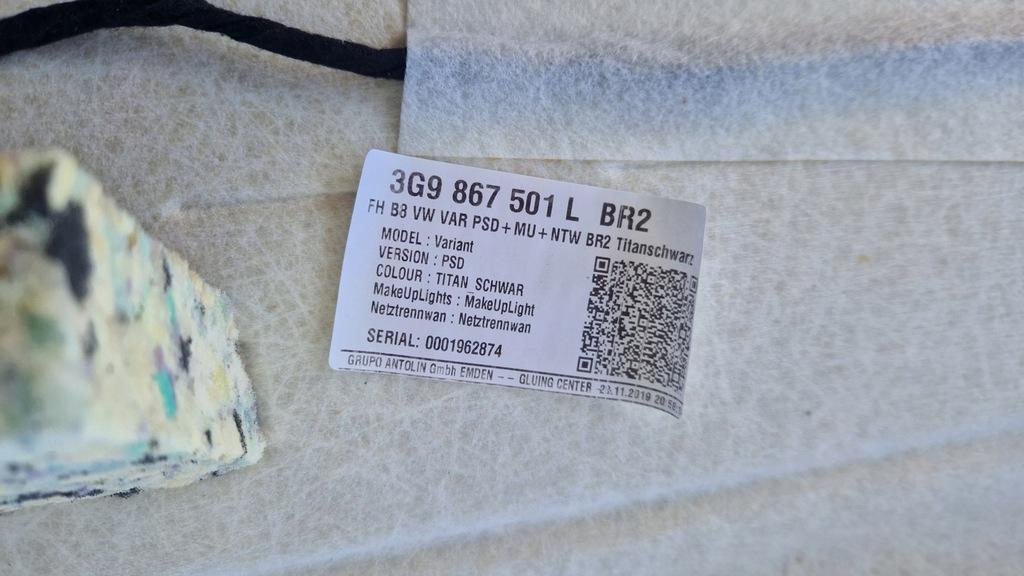 фото №5, Стеля панорама vw passat b8 kombi 3g9867501l jak nowe