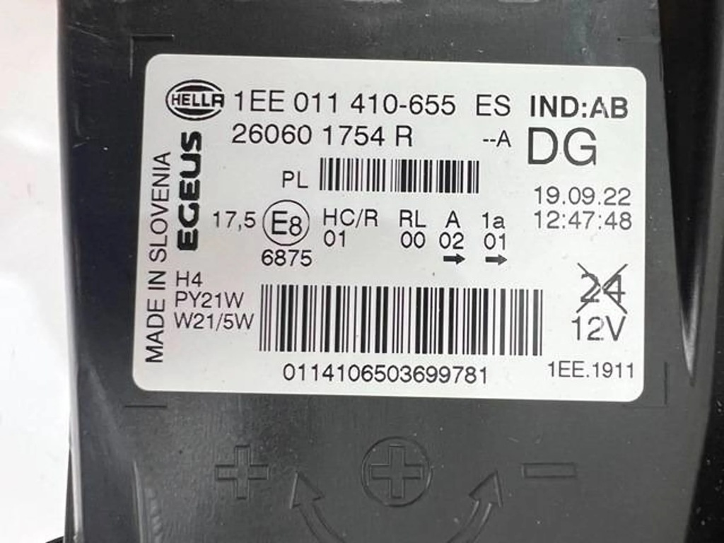 фото №9, Renault trafic iii лампа левая перед передняя