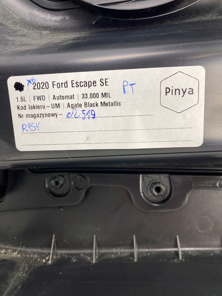 фото №8, Правий задній обшивка двері ford escape 2020+ usa kuga mk3