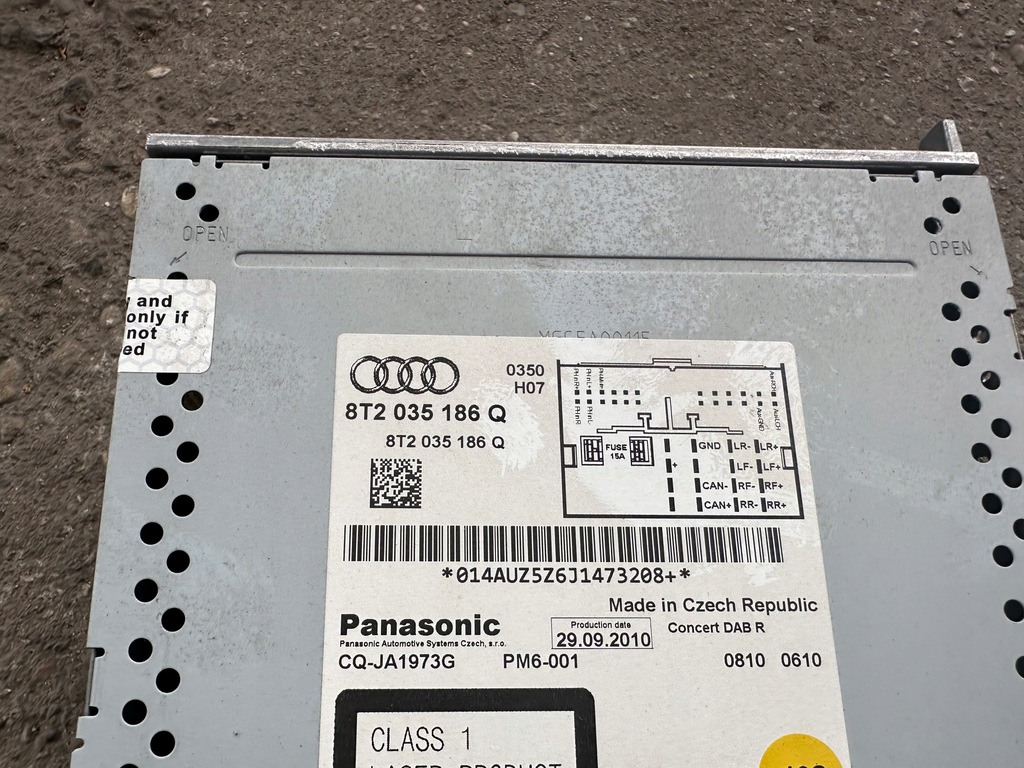 фото №3, Audi a4 b8 8k a5 8t радиопроигрыватель радио cd audi concert 8t2035186q uk