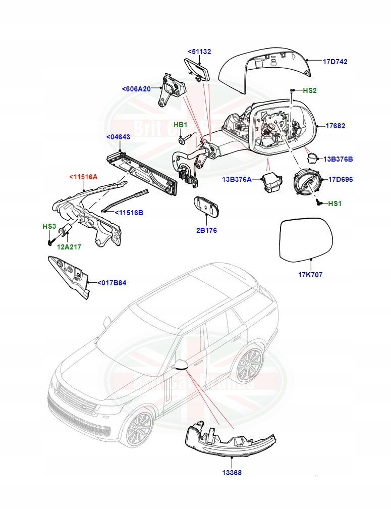 фото №3, Изоляция зеркало правая land rover range rover 5 l460 lr184665 m8e2201a34ad