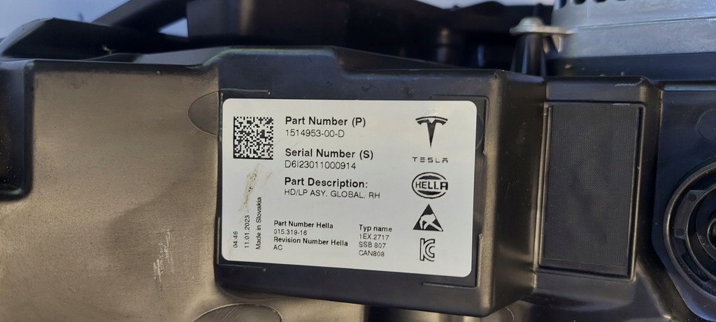 фото №6, Лампа перед права tesla 3 lift 2020- full led