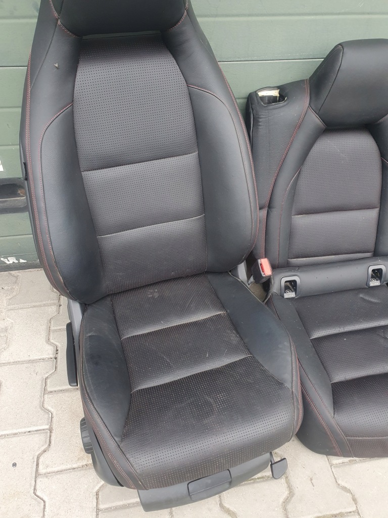 фото №11, Салон середина сидіння заднє сидіння шкіра amg w176 a176