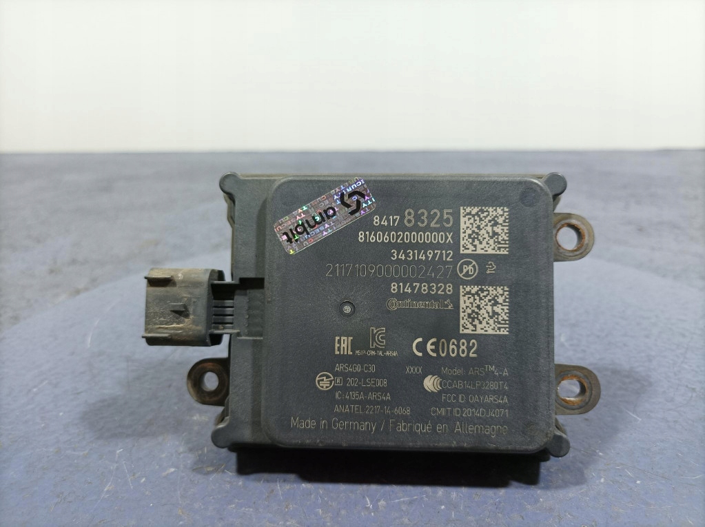 фото №1, Opel insignia b блок управления модуль acc радар distronic 84178325