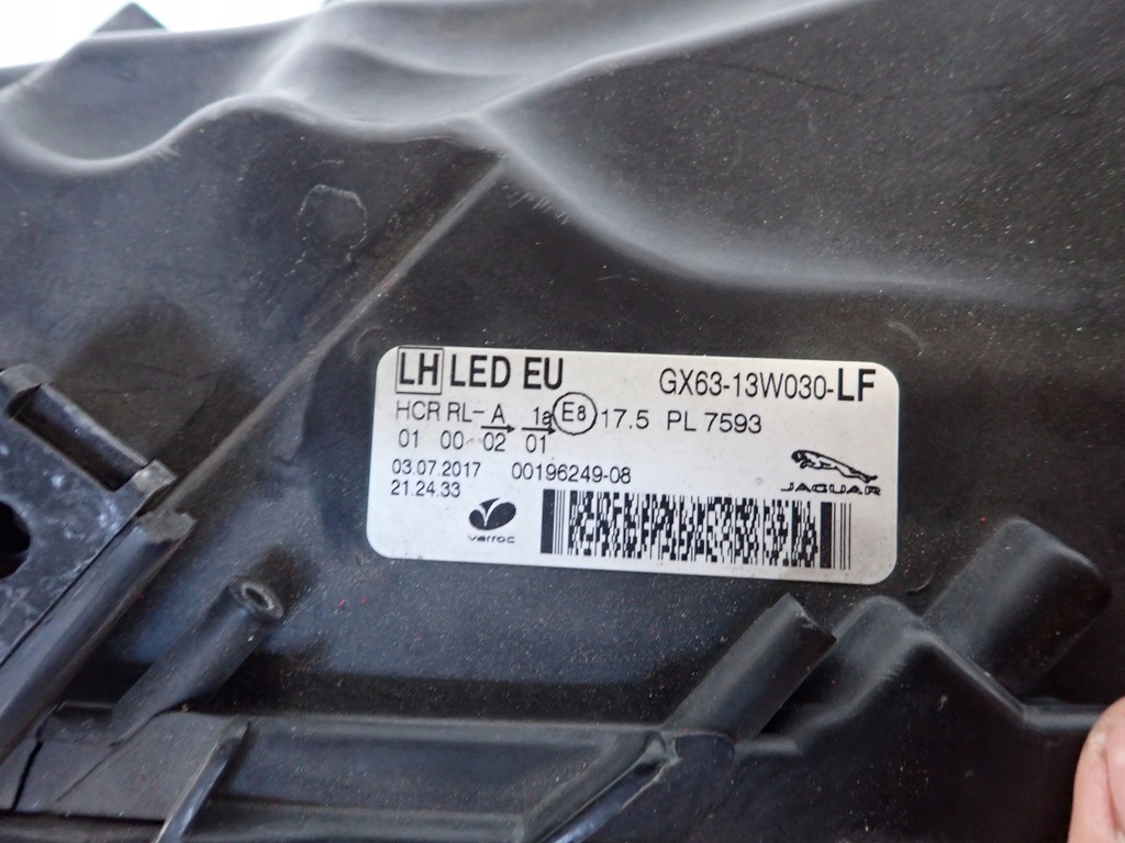 фото №8, Jaguar f-pace 16- лампа full led левая перед передняя gx63-13w030