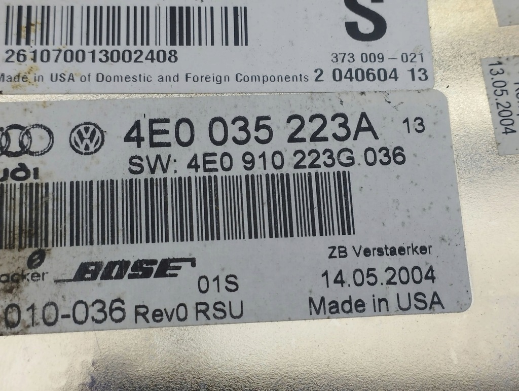 фото №5, Audi a8 s8 d3 4e 2004 усилитель аудио