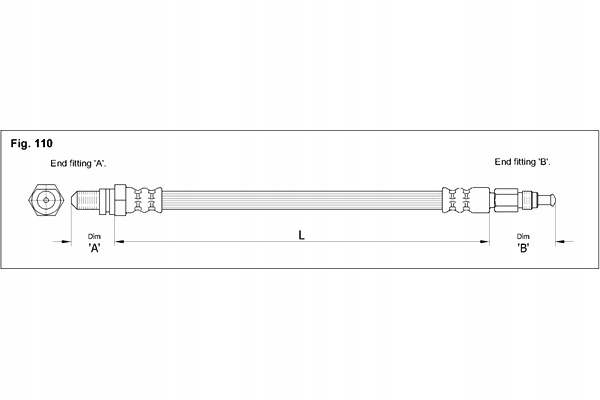 фото №1, Starline ha ac.1270 starline шланг гальмівний elast