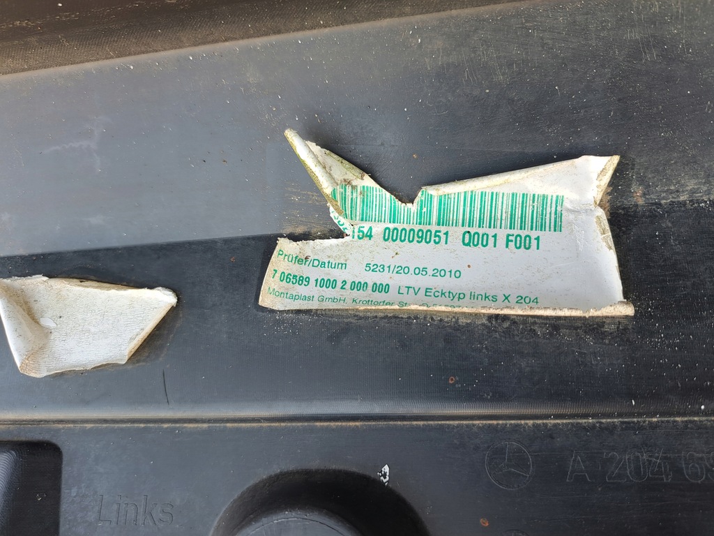 фото №12, Ліва молдинг поріг mercedes glk x204 a2046982154