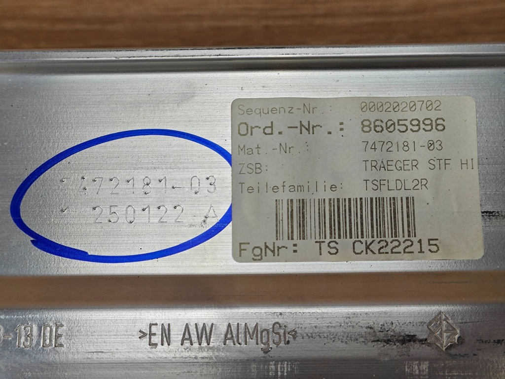 Купити Оригінальна балка бампера задній bm8 g16 g15 g14 7472181 30km
