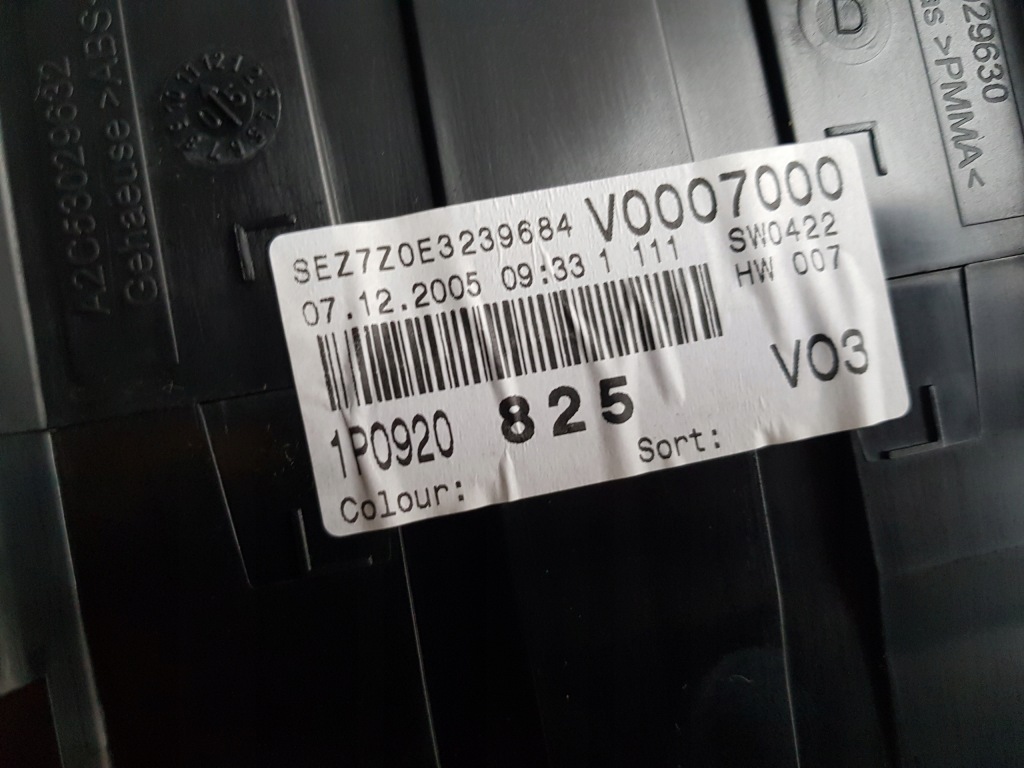 фото №15, Прилади seat leon ii 05-09 2.0 tfsi / fsi 1p0920825 europa механічна коробка передач справний