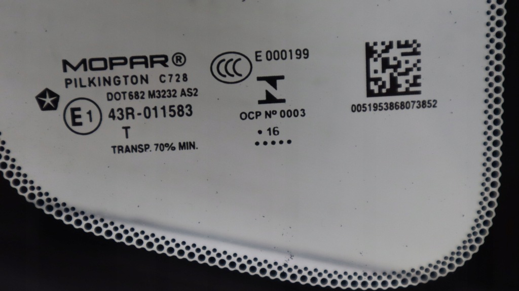 фото №3, Jeep renegade стекло кузовная правая задняя 51953868