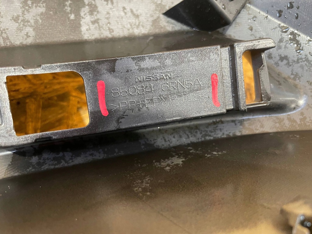 фото №13, Nissan xtrail x-trail t33 21- спойлер молдинг накладка бампера задняя задняя