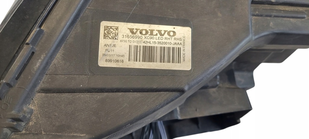 Volvo xc90 2 2 full led правый  фара правый перед европа  31656990 с Разборки