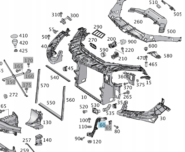 Купить Оригинальный кронштейн поперечина prz l. mercedes ml 166