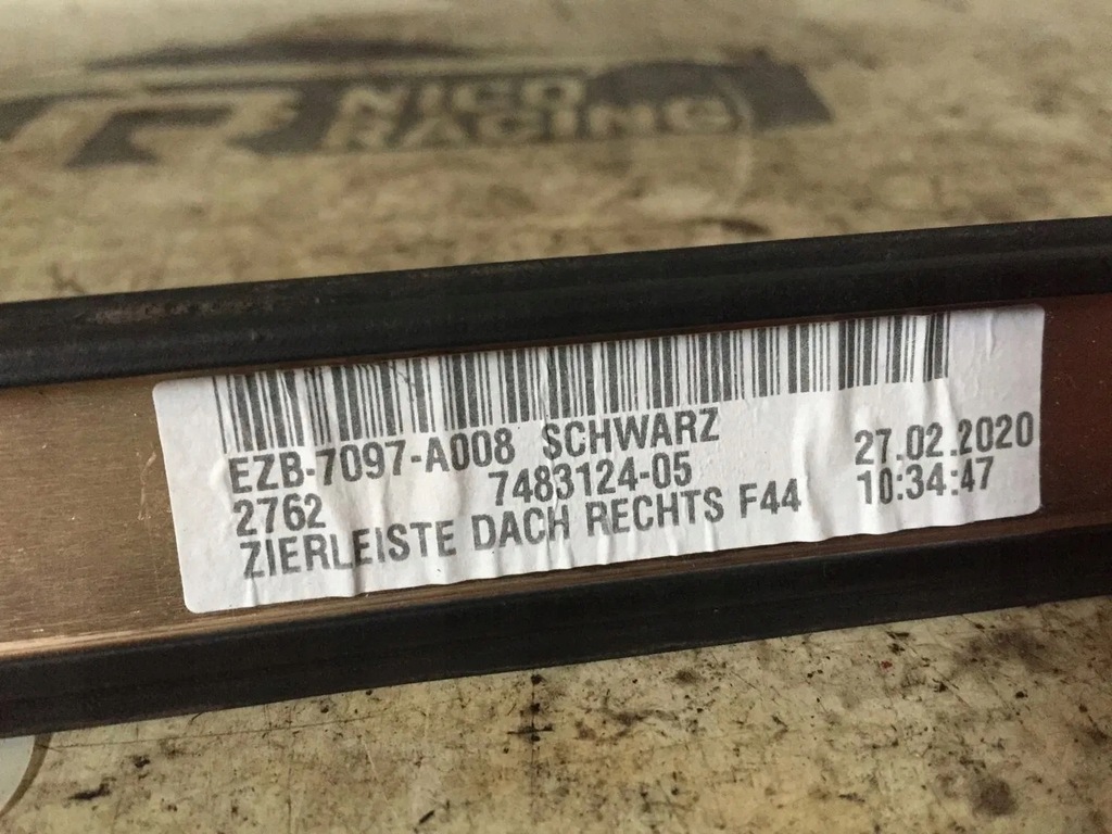 фото №15, Молдинг дахова ліва bmw 2 f44 чорний mat