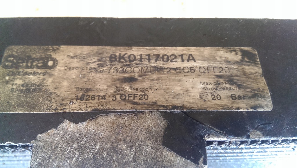 фото №11, Радіатор оливи audi rs4 b8 rs5 8k0117021a