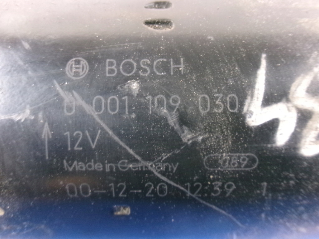 фото №6, Alfa romeo 156 932 1.9jtd стартер bosch 0001109030 проверенный