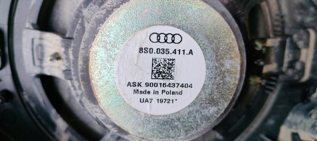 фото №7, Динамик audi tt 8s оригинальный номер 8s0035411a динамик высокочастотный audi оригинальный номер 8s0035399