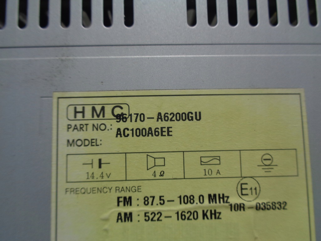 фото №6, Hyundai i30 ii радио cd mp3 96170-a6200gu ac100a6ee