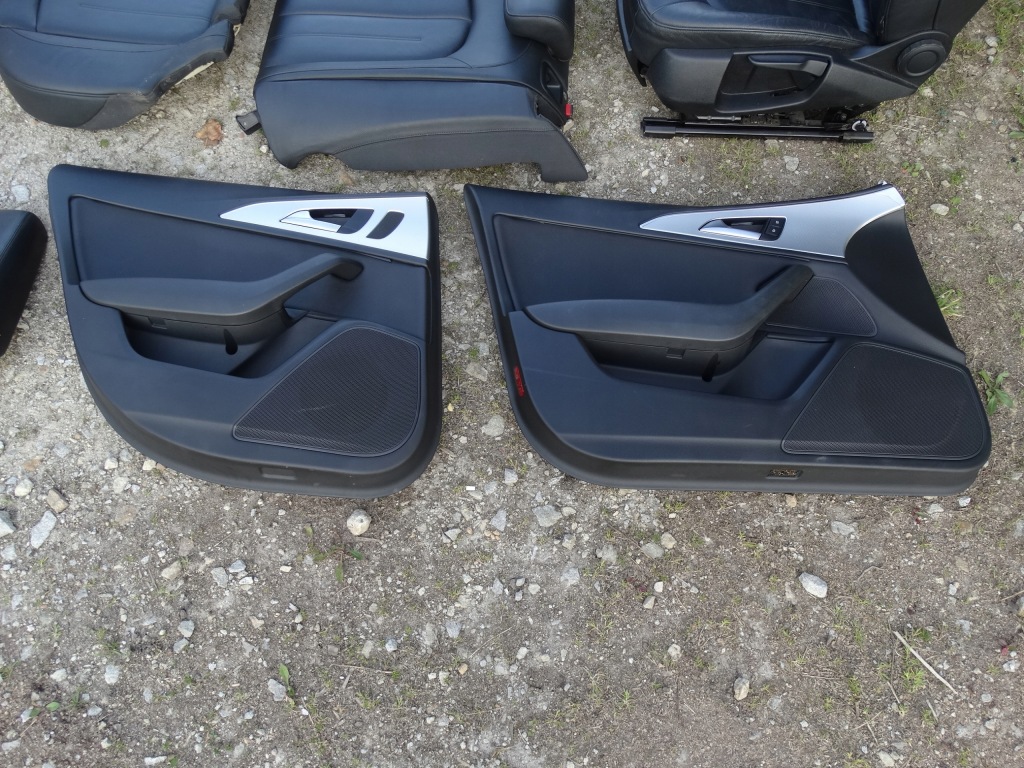 фото №14, Audi a6 c7 sedan 11-18 сидіння заднє сидіння czarna шкіра комплект super стан