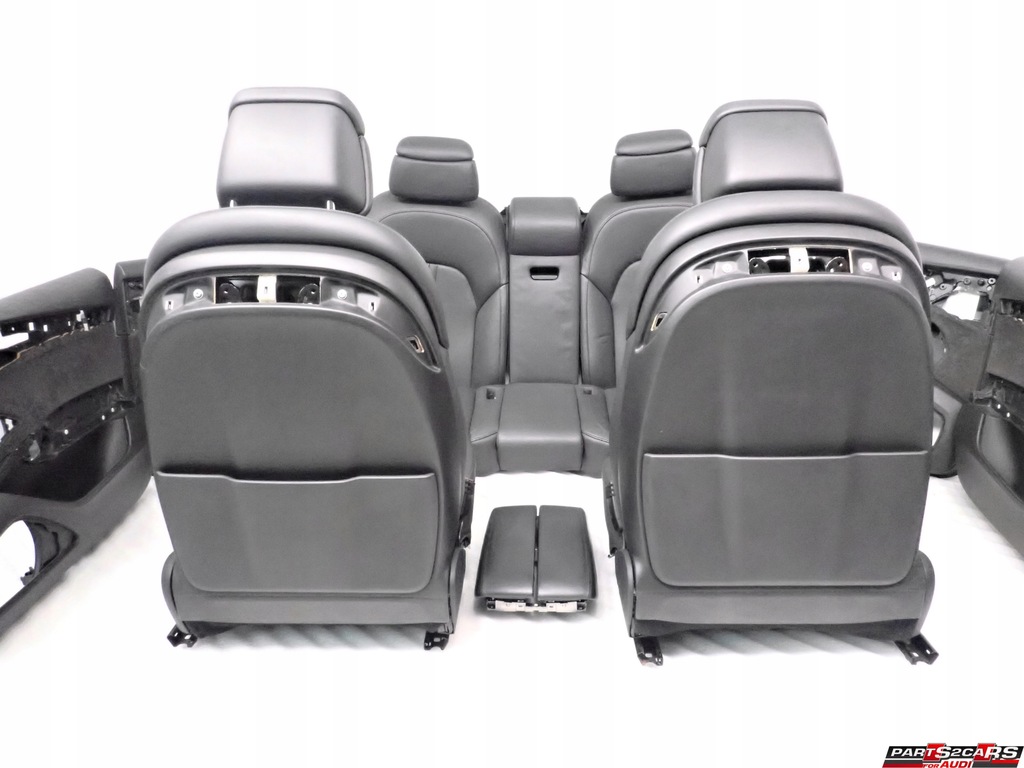 фото №11, Обшивки сидіння шкіра вентильовані чорні audi a8 d4