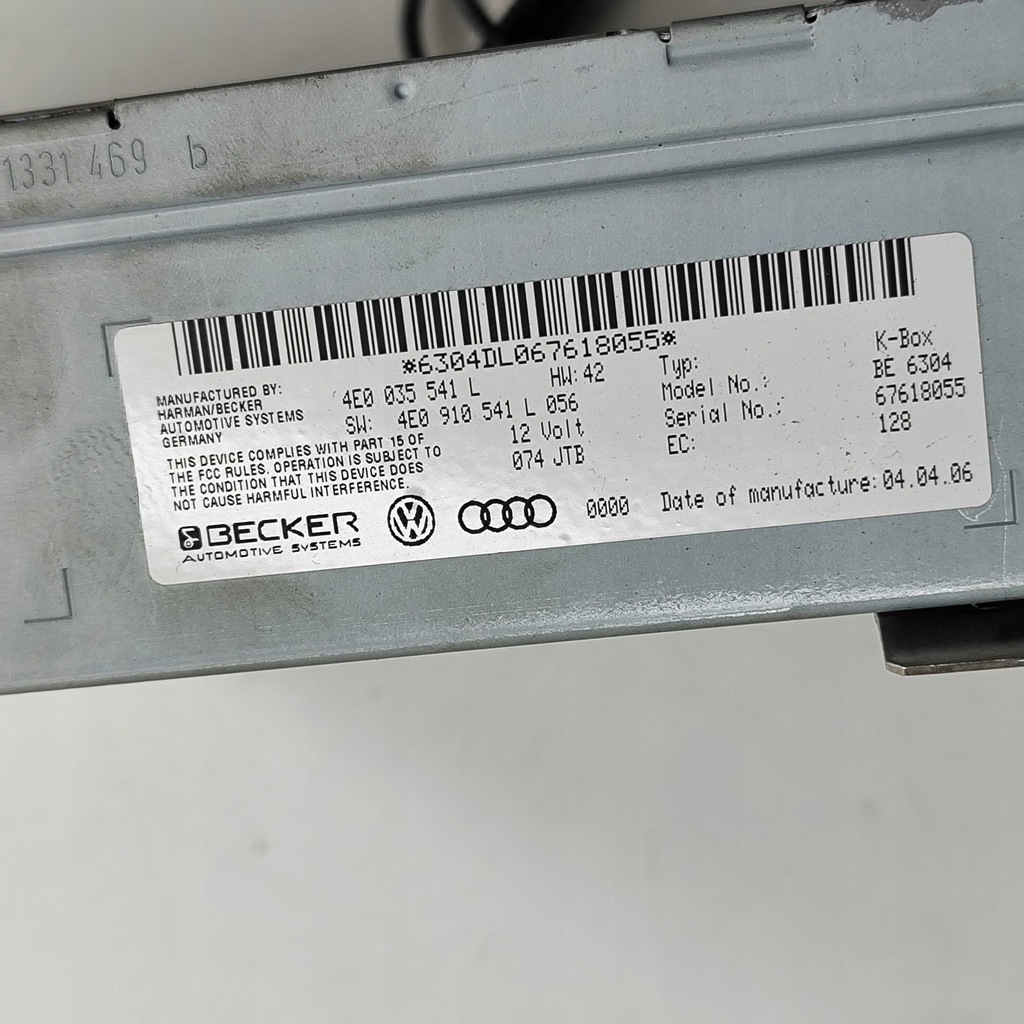 фото №7, Audi a8 s8 d3 4e 2006 панель / радиопроигрыватель cd/dvd/gps