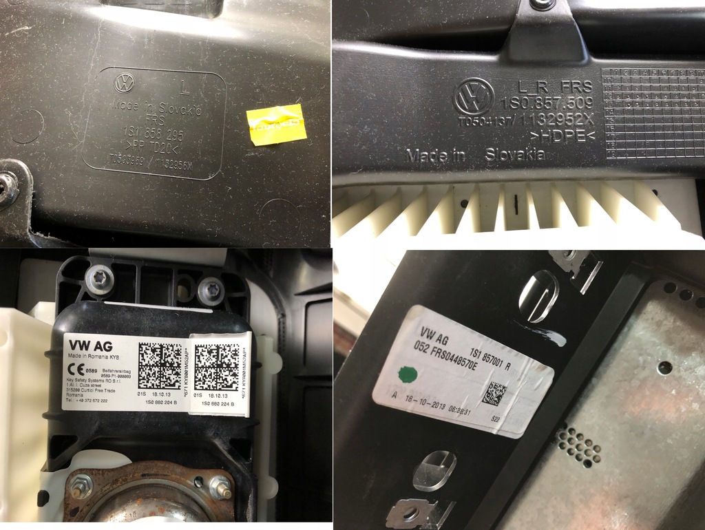 фото №10, Vw up панель приладів приладова nieregenerowana 1s1858295