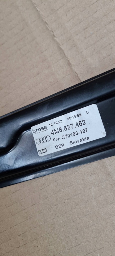 фото №6, Sq8 4m rsq8 q8 механизм подъемник стекло правый перед 24r 4m8837462