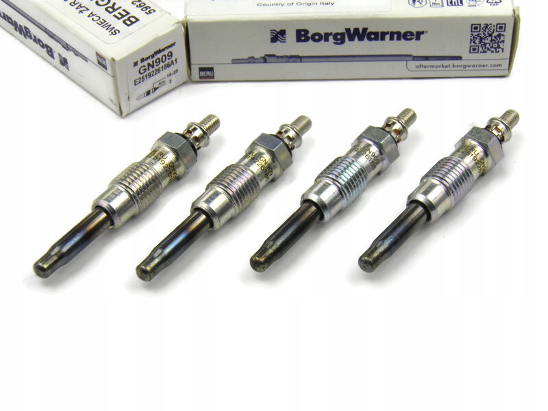 фото №1, Свечи зажигания накаливания 4 штуки peugeot citroen renault 1.8 1.9 2.1 2.5 d beru