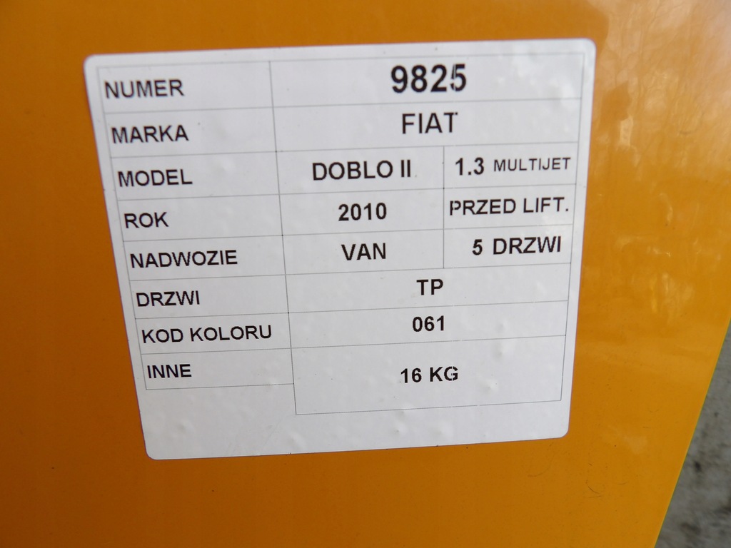 фото №7, Fiat doblo ii двері задні праве lak. 061