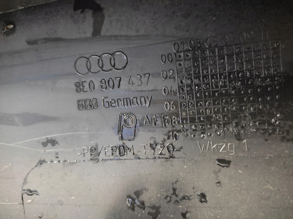 фото №10, Audi a4 b6 8e0 бампер передній перед 4pdc 2000-04