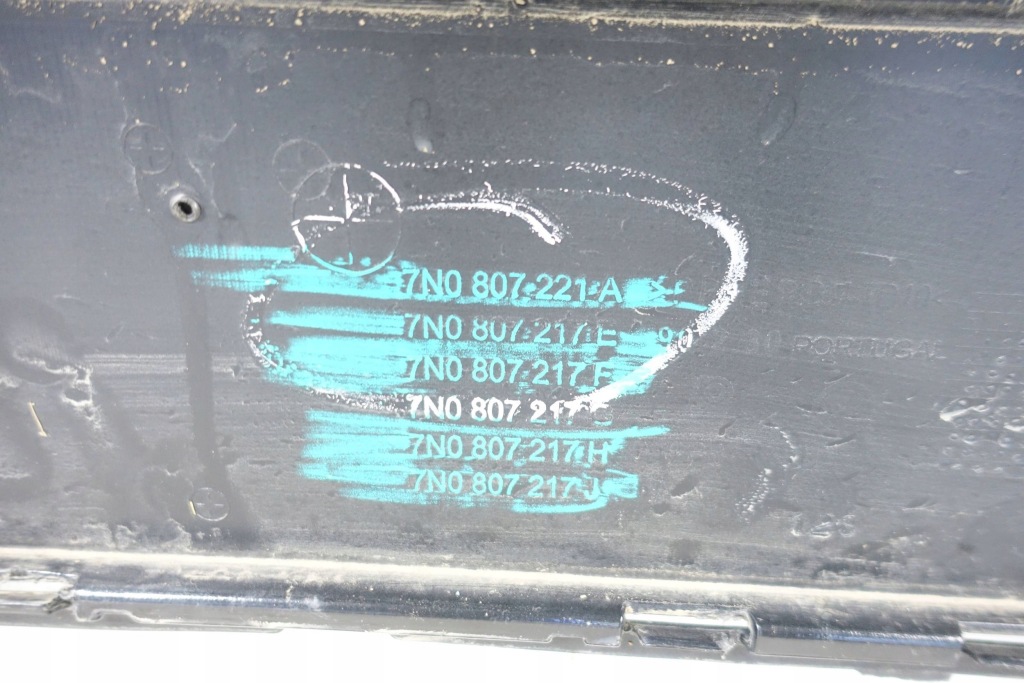 Бампер перед передний vw sharana 2 7n0 10-22 4xpdc омыватель 7n0807221a Оригинал