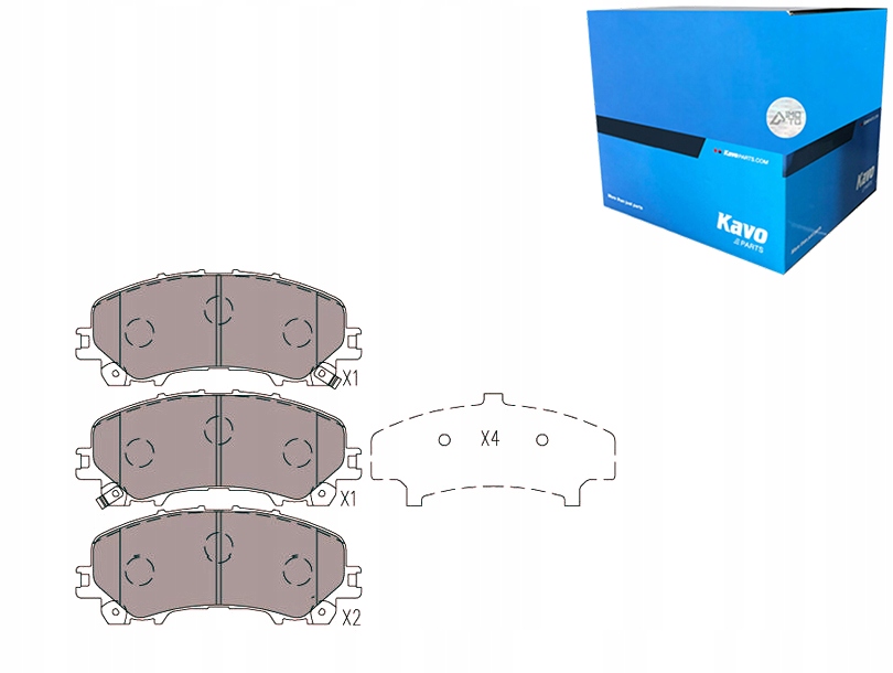 фото №12, Тормозные колодки тормозные kavo parts набор + набор необходимых вещей водителя #1