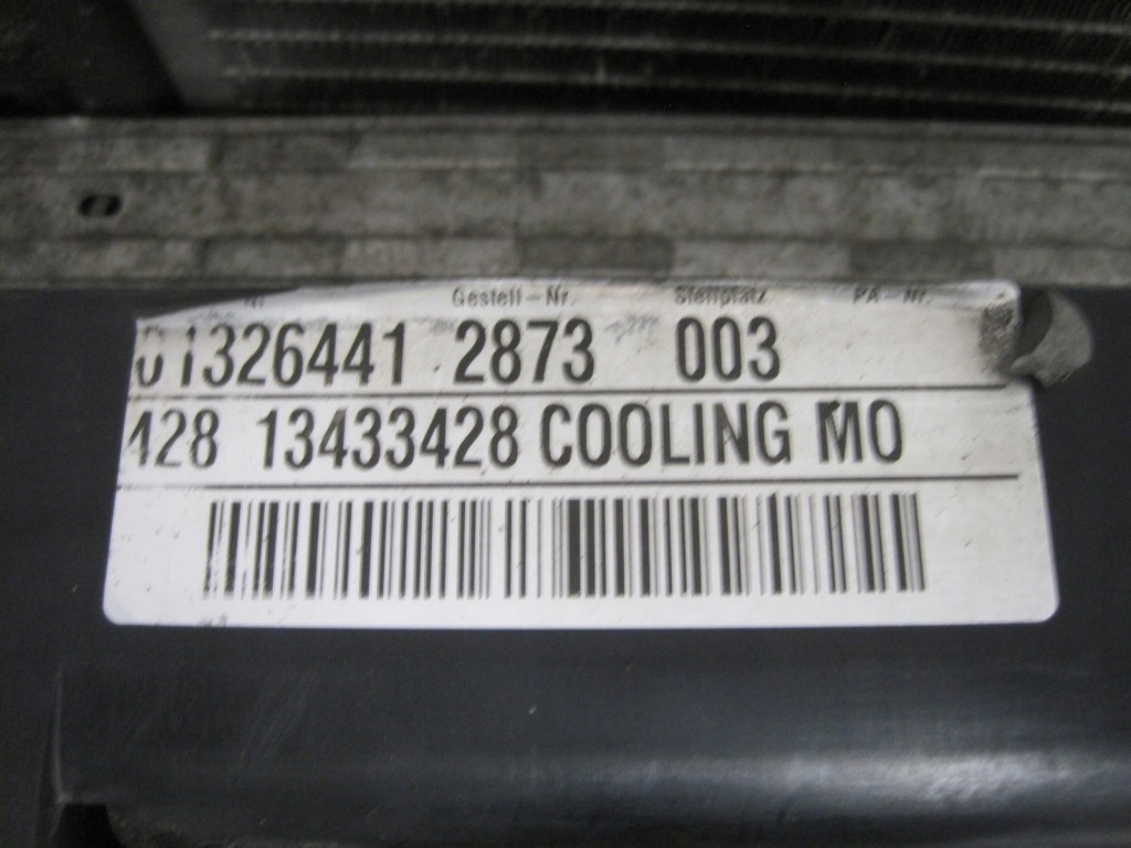 Вентилятор радиатор opel insignia a 13433428 13241751 Оригинал