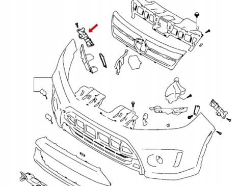 Направляющая кронштейн бампера rh vitara iii 71731-54p00 с Разборки