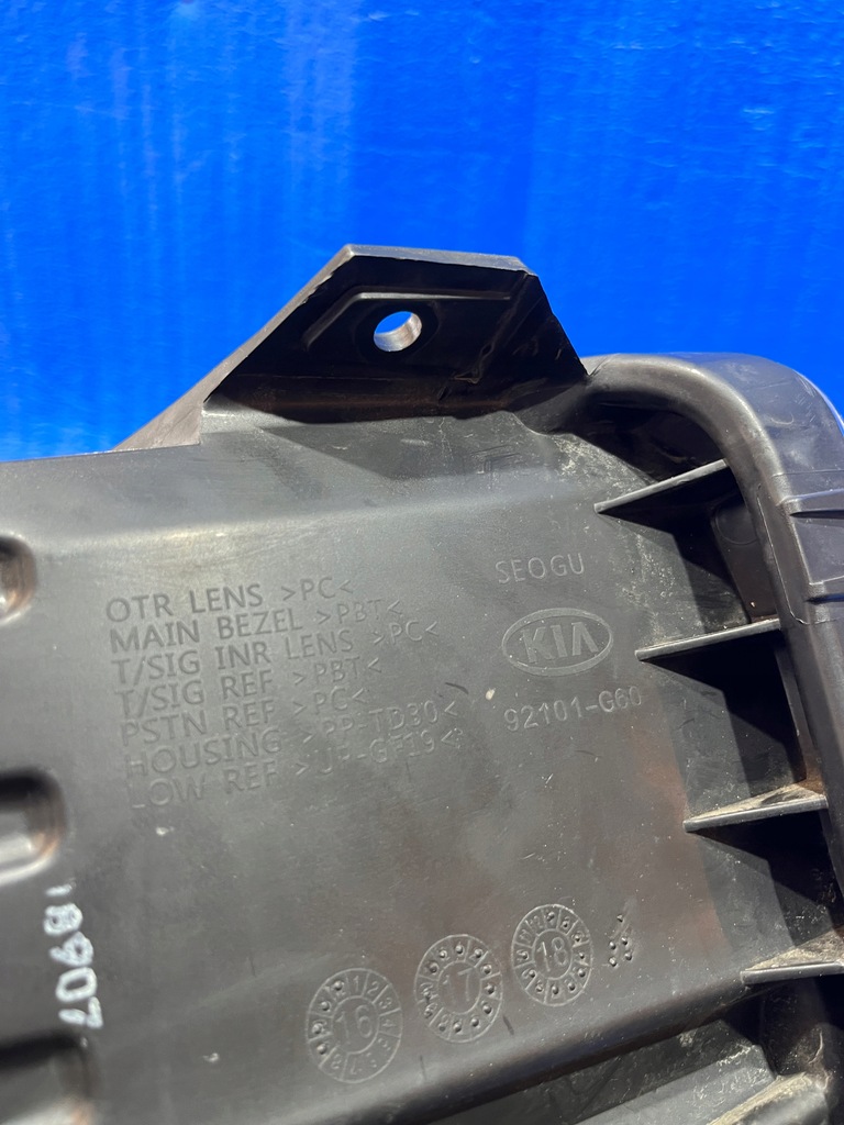 фото №15, Kia picanto iii 17- лампа левый перед 92101-g60 eu "h8"