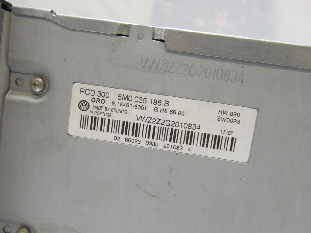 фото №4, Vw golf v plus 07r радиопроигрыватель cd 5m0035186b