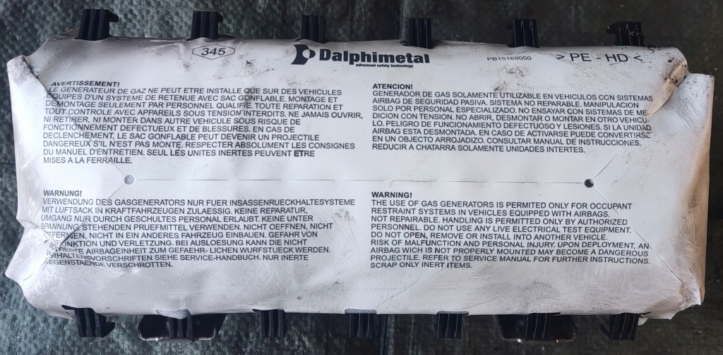 фото №1, Renault master ii подушка подушка безопасности пассажира