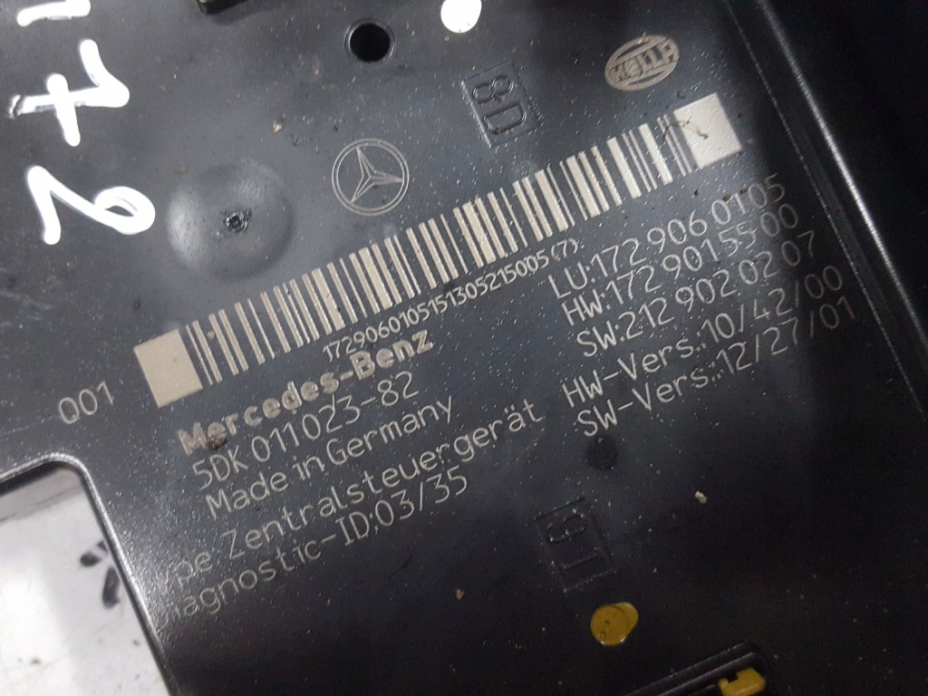 фото №3, Mercedes slk r172 w172 1.8 b модуль коробка sam 1729060105