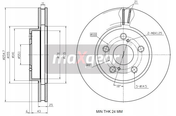 фото №1, Диск ham. toyota p. carina e 92-/celica 99-/prius 09-