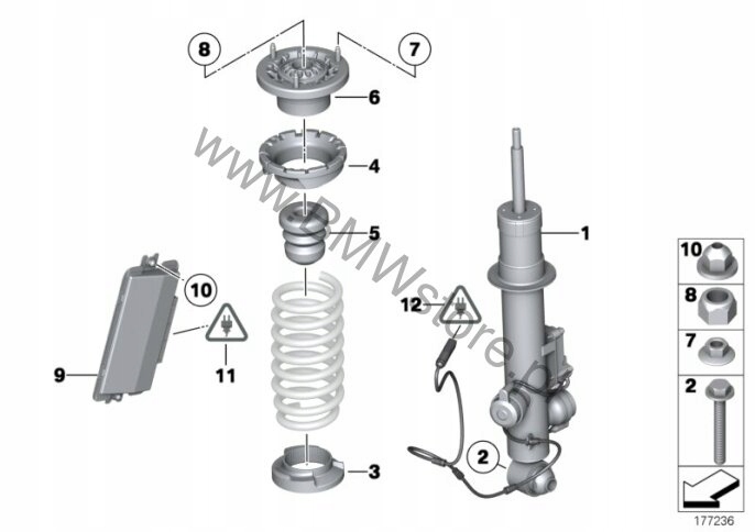 фото №12, Bmw 6 f06 gran coupe 640d 650ix амортизатор левый задняя задний vdc 6857697 13r