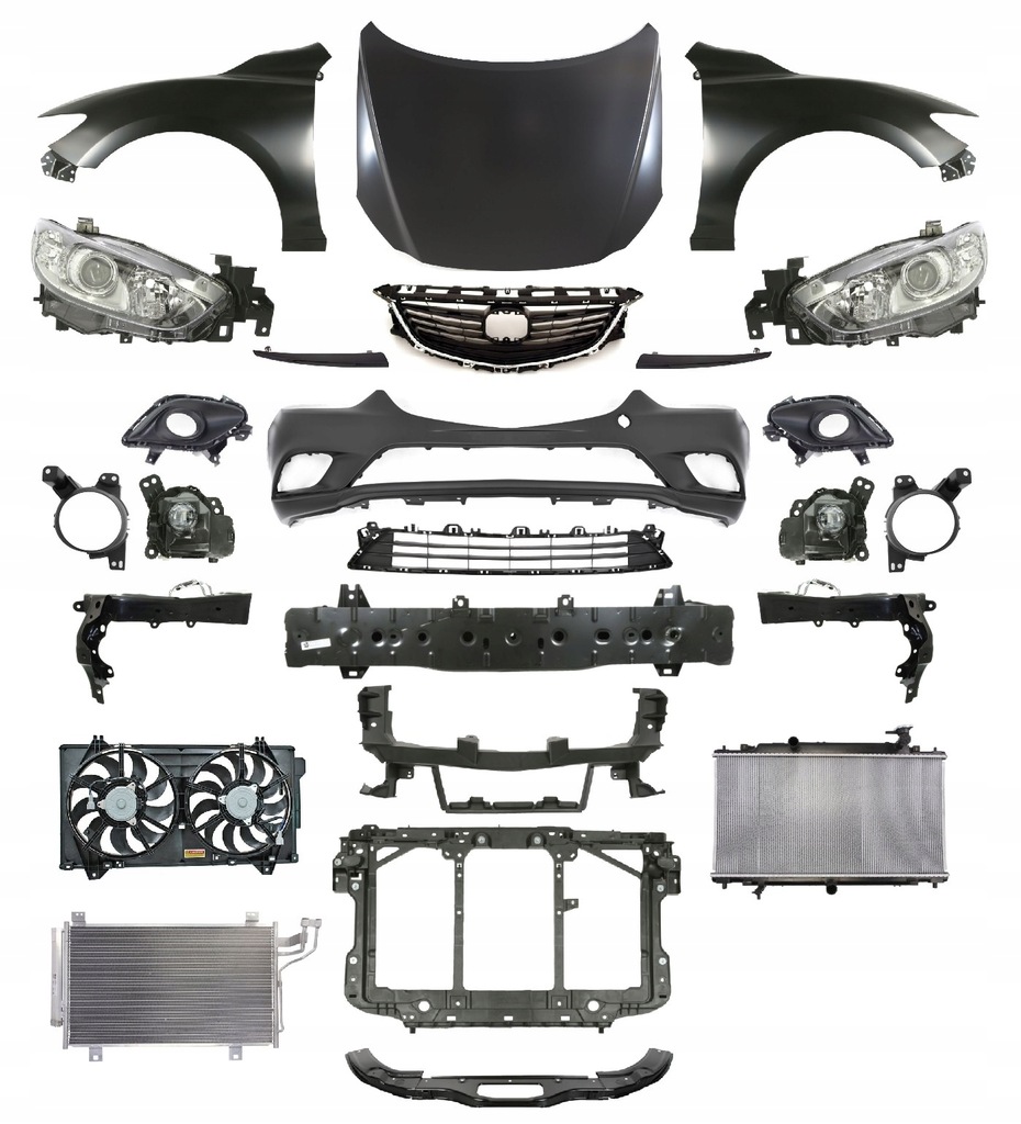 фото №1, Mazda 6 12-14 pas бампер капот крила фара