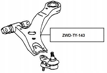 фото №2, Рычаг передний lexus rx300 03- нижний левый
