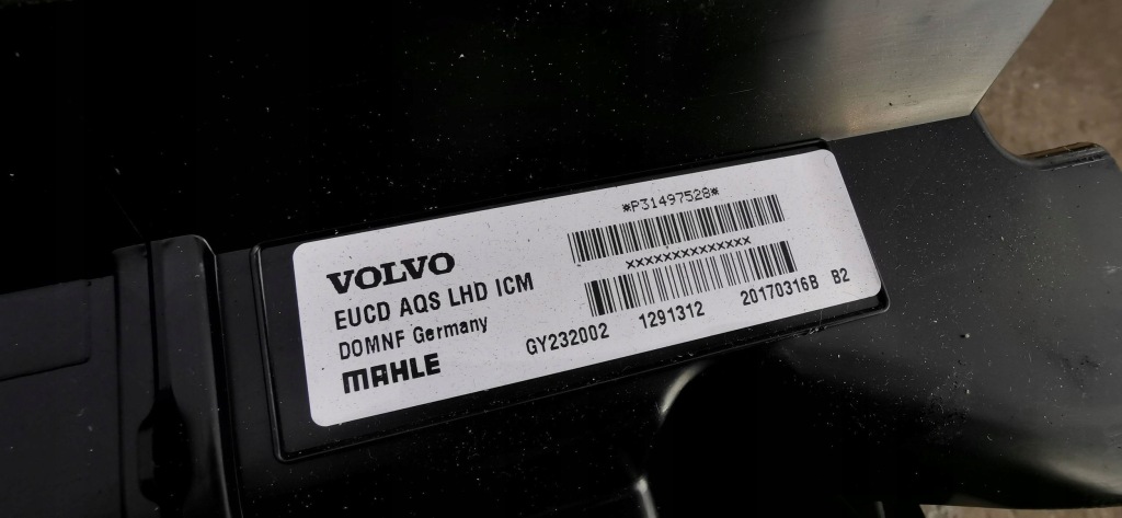 Volvo v60 рестайлинг  отопитель воздуходувка комплектная p31497528 европа 17 r Оригинал