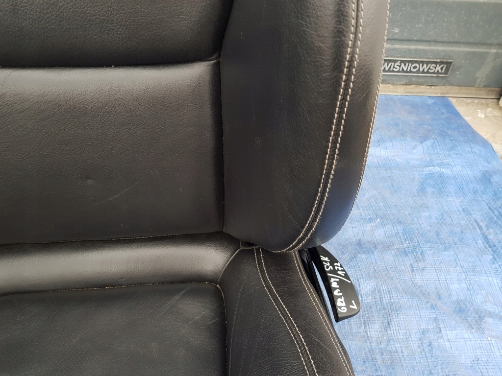 фото №14, Mercedes slk r172 w172 сидіння лівий правий комплект шкіра